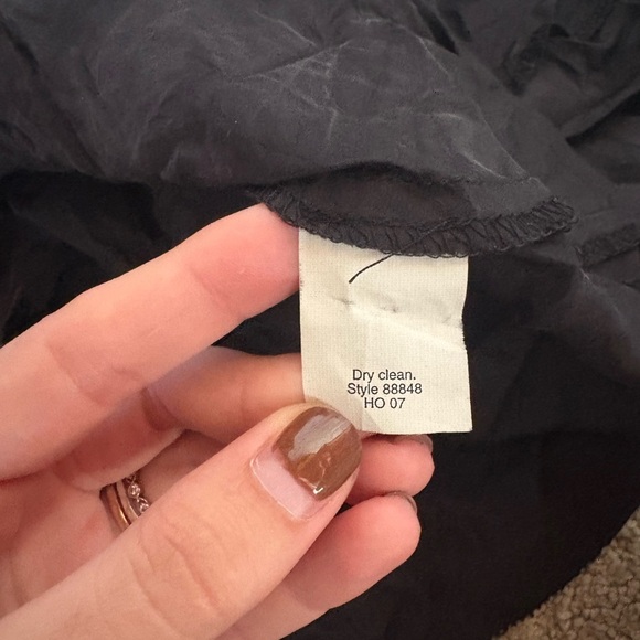 J. Crew 100% Silk Black and White Strapless Dress - Picture 4 of 5